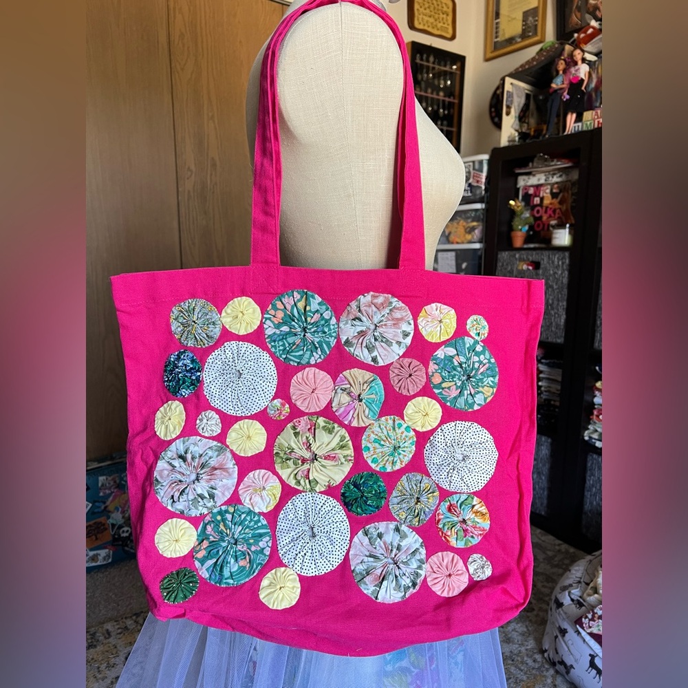 🍭Tote Bag with Yo-yos!🍭